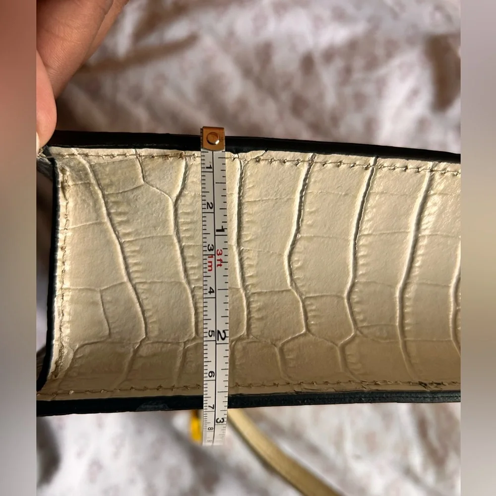 House of Harlow 1960 Croc-Embossed Bag with Gold Chain ✨Open to offers✨ - Picture 11 of 11